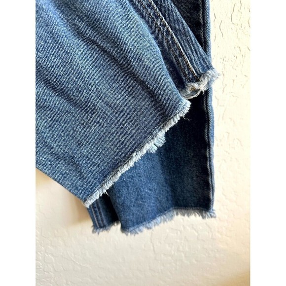 Vanilla Star Distressed Button Fly 90s Boyfriend Jeans Women's Size 15 Blue - Picture 15 of 16